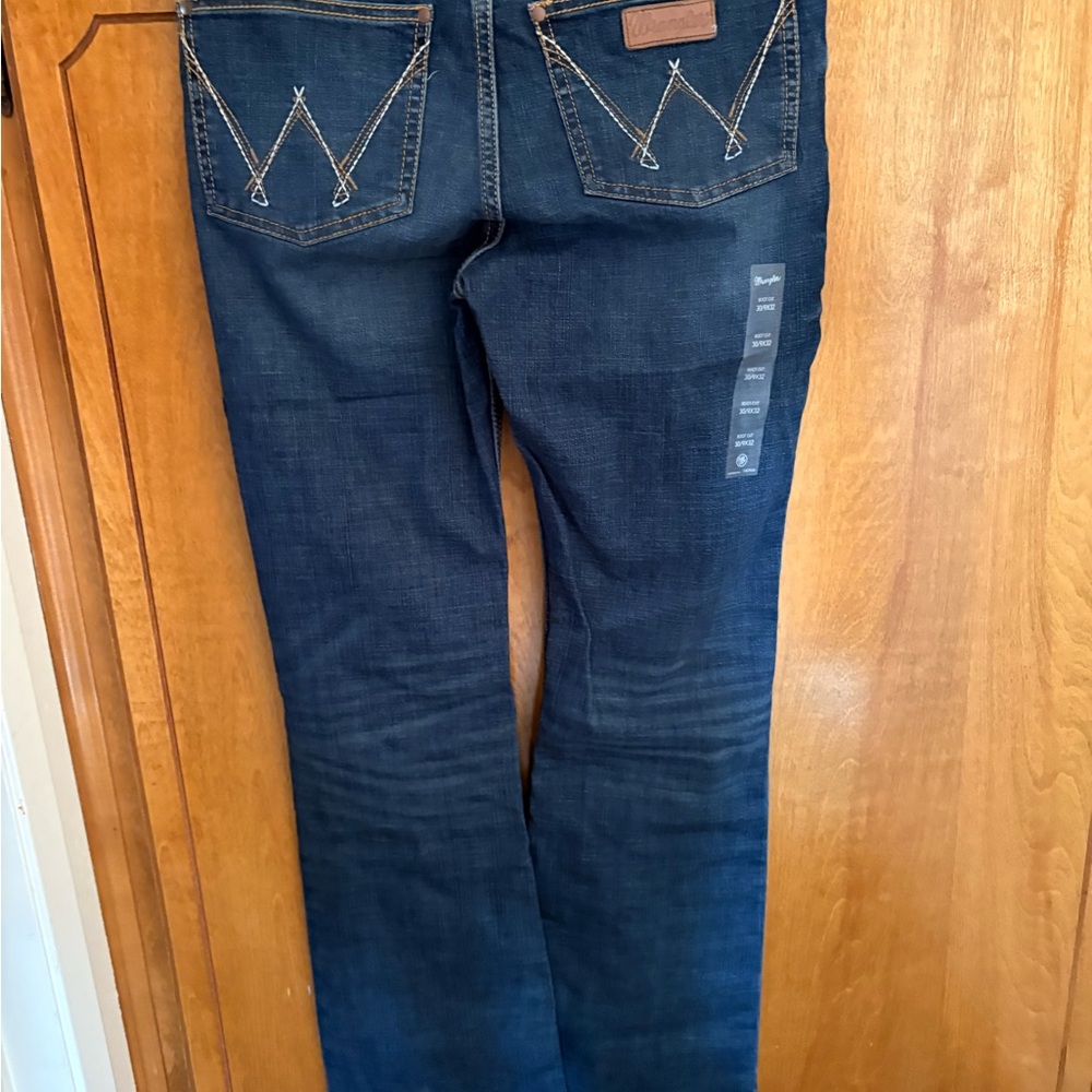 Wrangler Women's Dark Blue Boot Cut Jeans - Picture 5 of 8